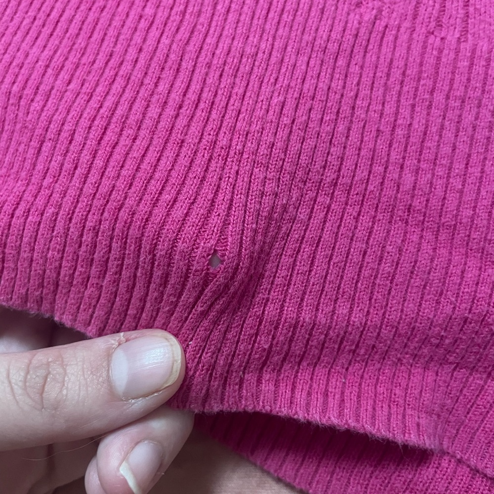 Pink Rose Ribbed Top - Picture 6 of 6